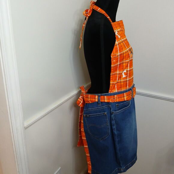 Tennessee Vols 2 Piece Handmade Apron and Oven Mitt UT Vols Set - Picture 5 of 8